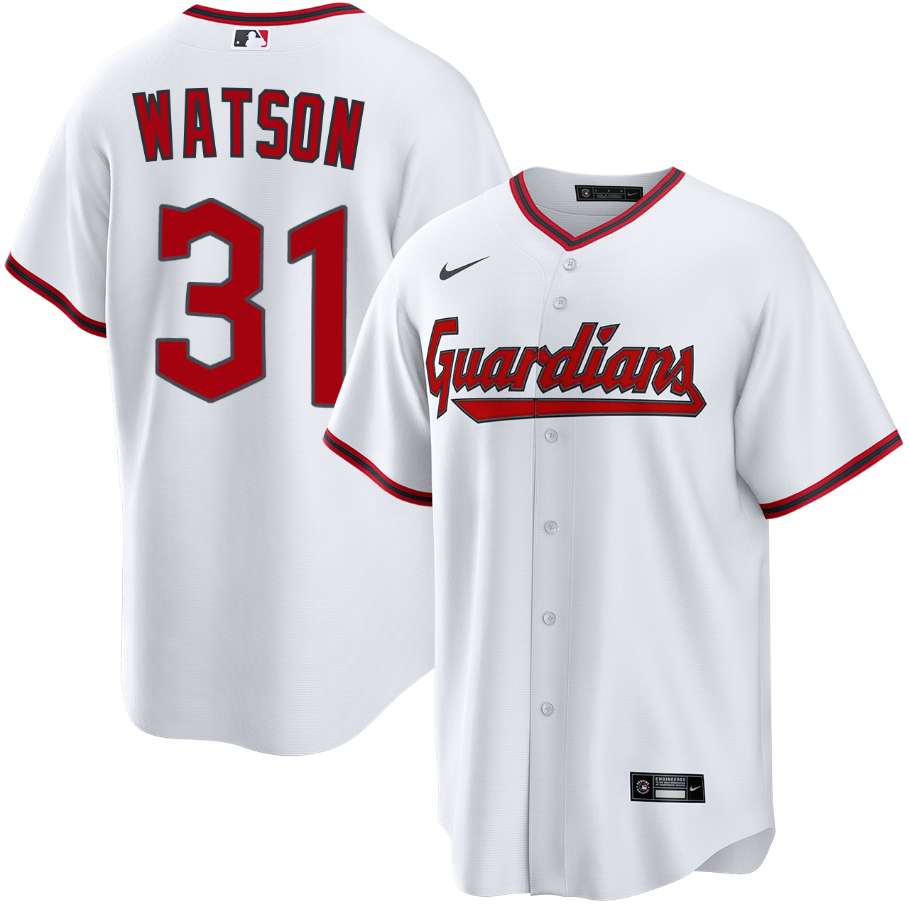 Kahlil Watson Cleveland Guardians Home Jersey by NIKE® | Official MLB®