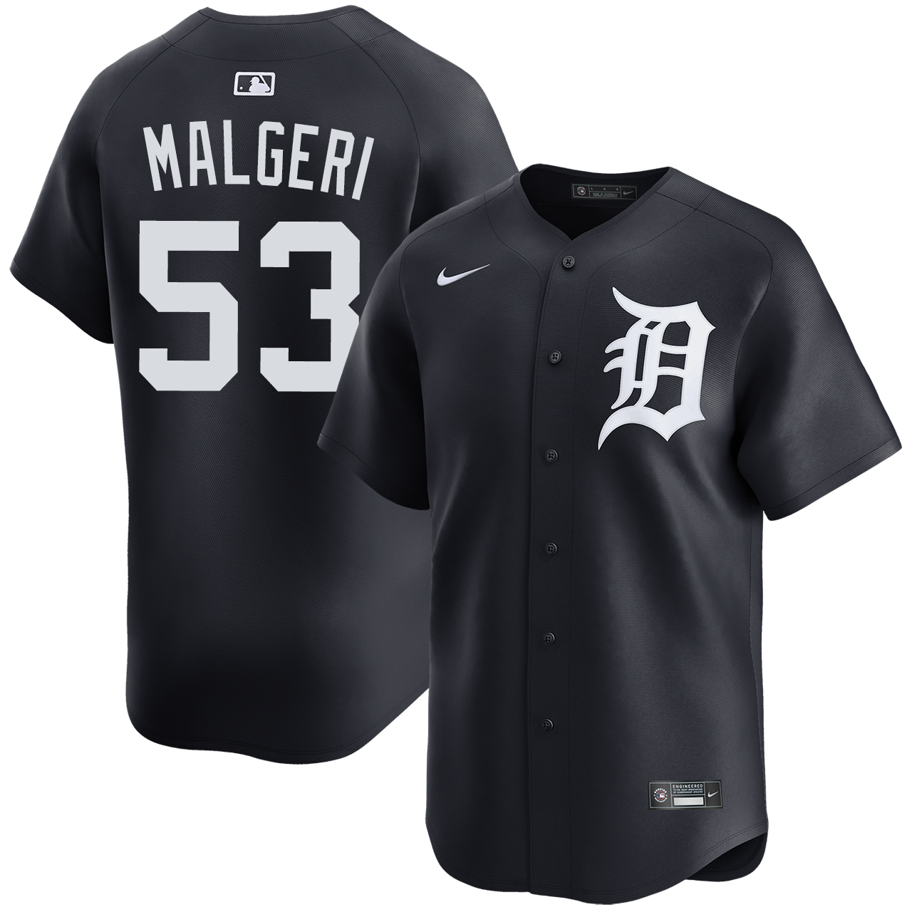 Ben Malgeri Detroit Tigers Alternate Navy Limited Jersey by NIKE