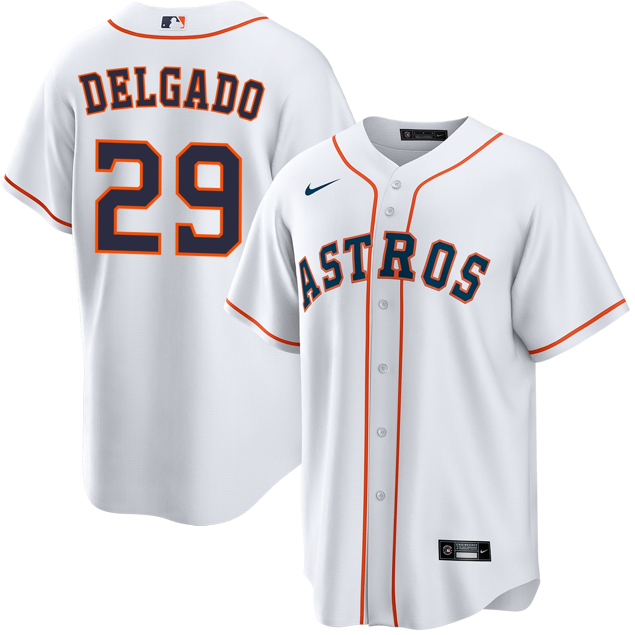 Raynel Delgado Houston Astros Home Jersey by NIKE® | Official MLB®