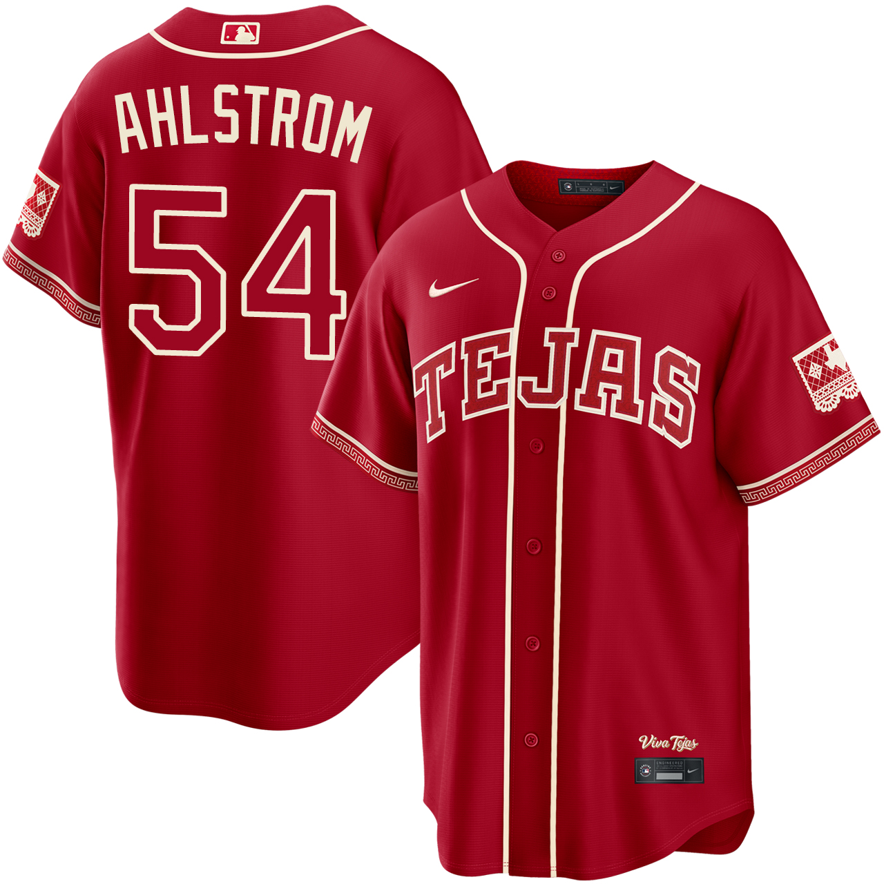USA製 Nike ニューメキシコ大学ロボス アメフトユニフォーム Robby Ahlstrom Texas Rangers Red 2026 City Connect Jersey by NIKE