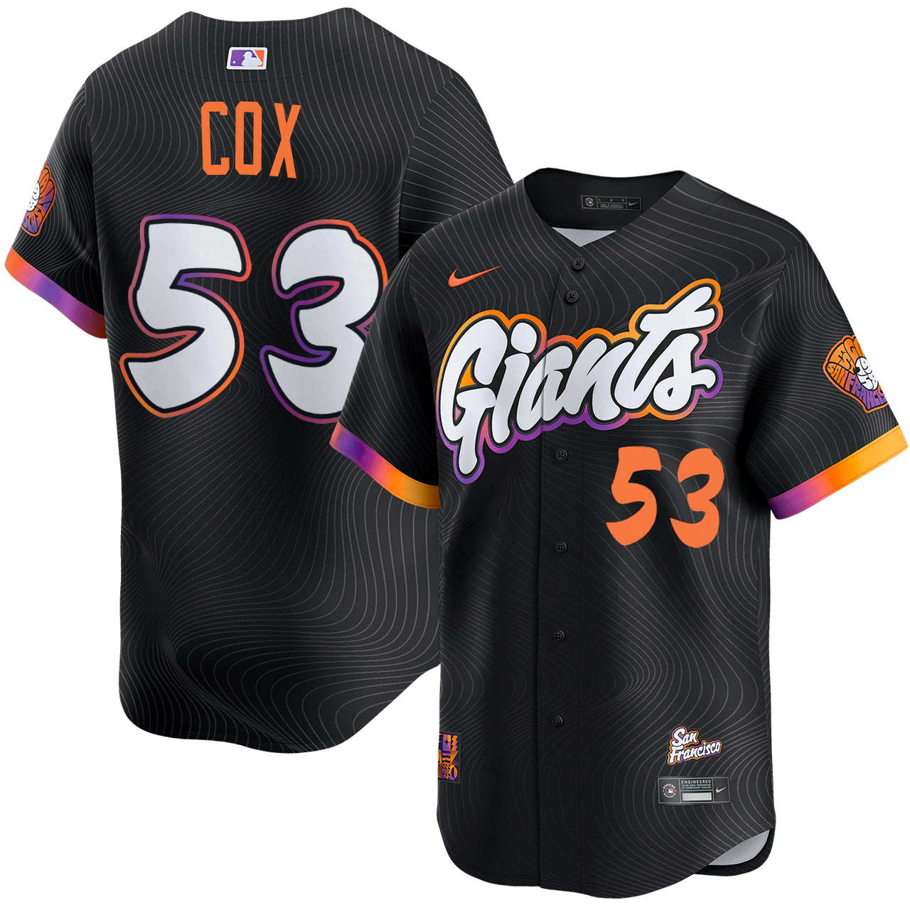 Jonah Cox San Francisco Giants City Connect Limited Jersey by NIKE