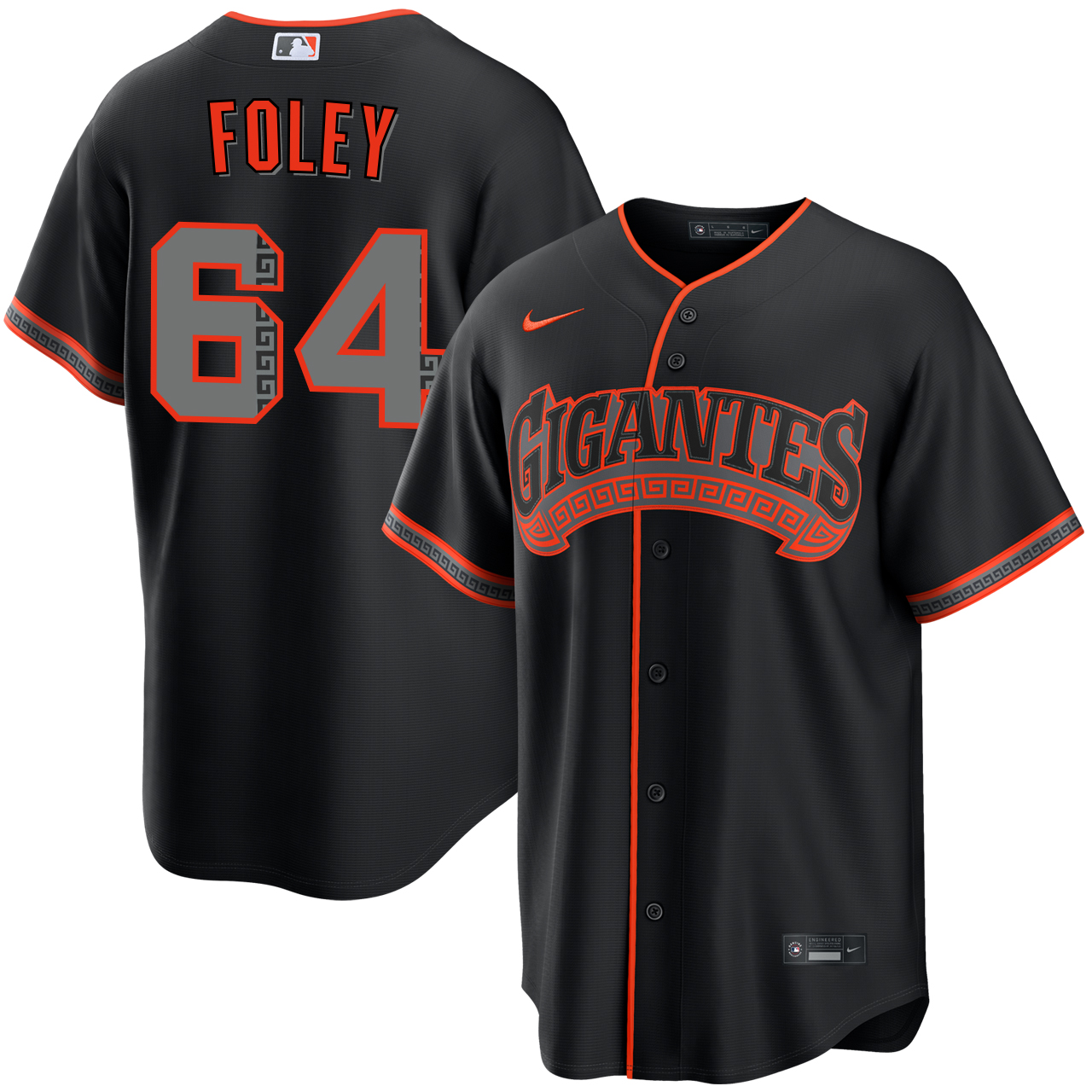 Jason Foley San Francisco Giants Alternate Black Gigantes Jersey