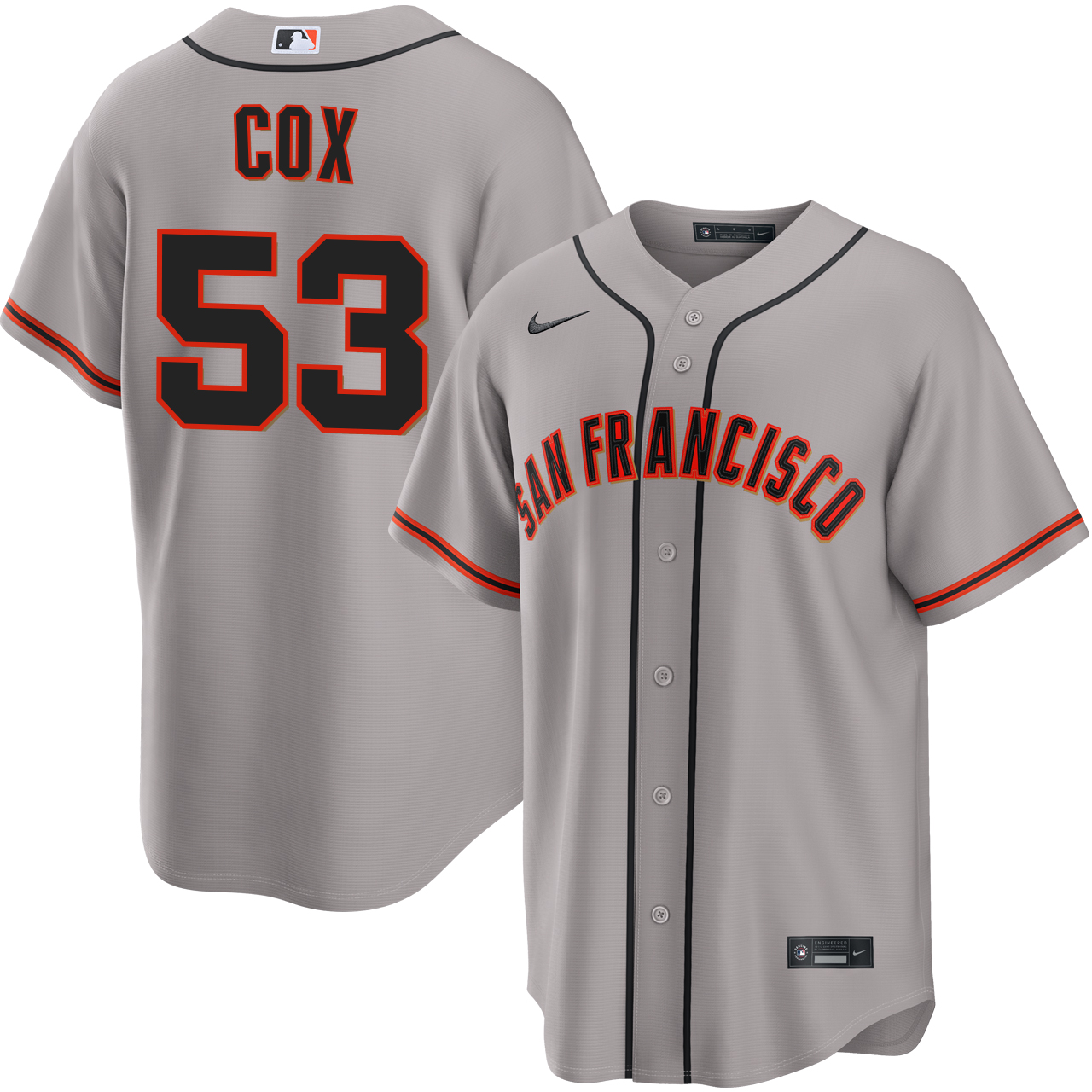 Jonah Cox San Francisco Giants Road Jersey by NIKE® | Official MLB®