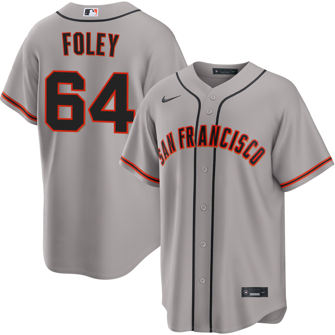 Jason Foley San Francisco Giants Road Jersey by NIKE® | Official MLB®