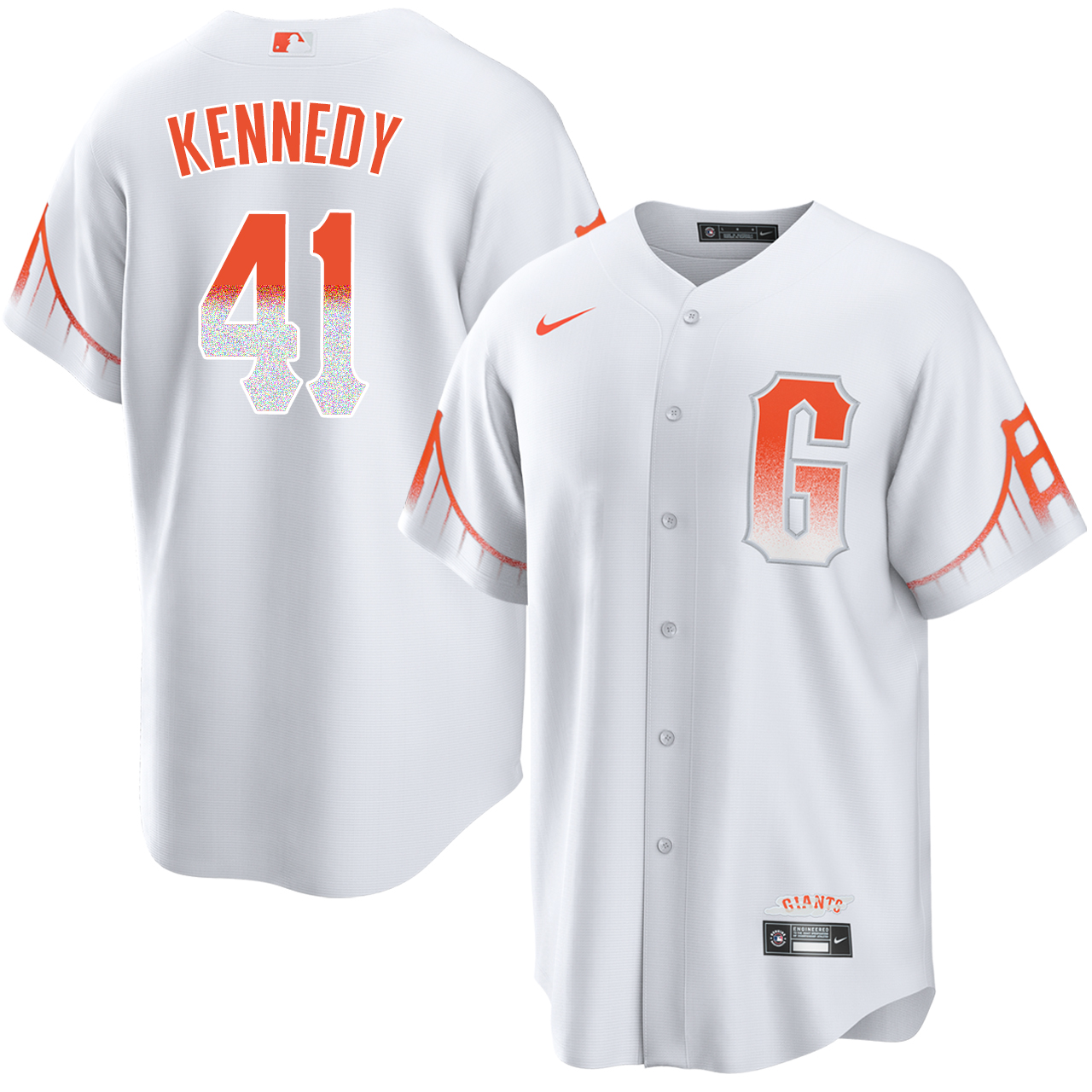 Buddy Kennedy San Francisco Giants White City Connect Jersey by