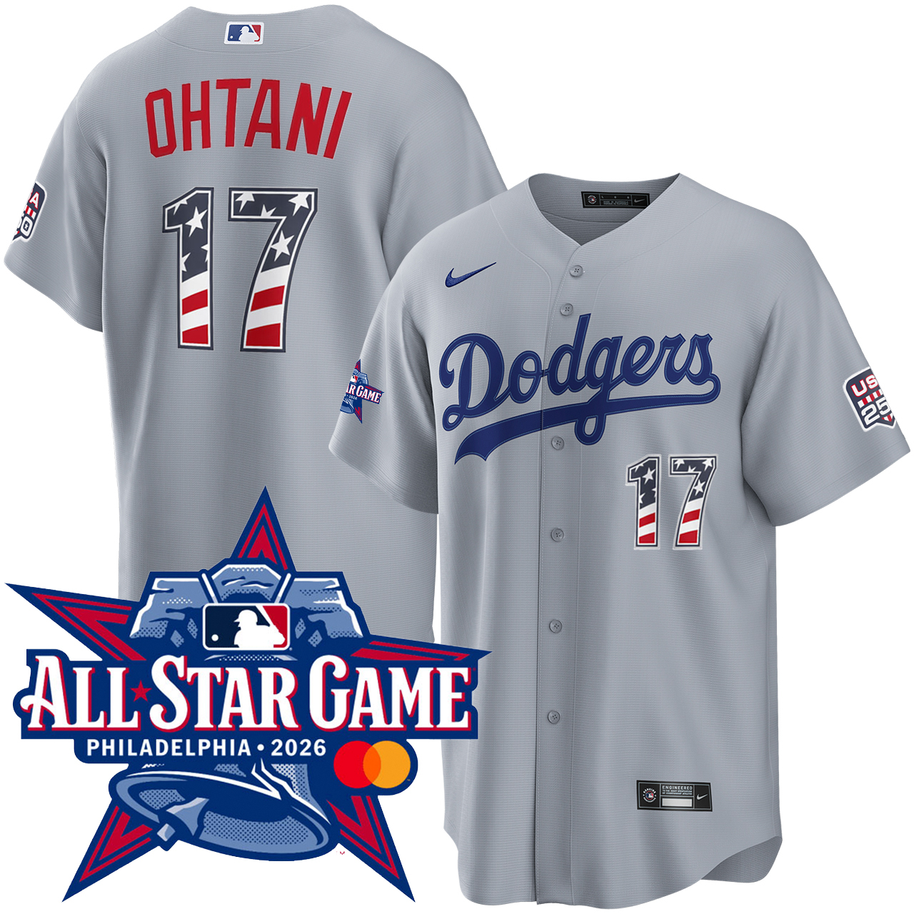 シャツ MLB Los Angeles Dodgers Shohei Ohtani Shohei Ohtani Los Angeles Dodgers 2026 All-Star Edition Stars