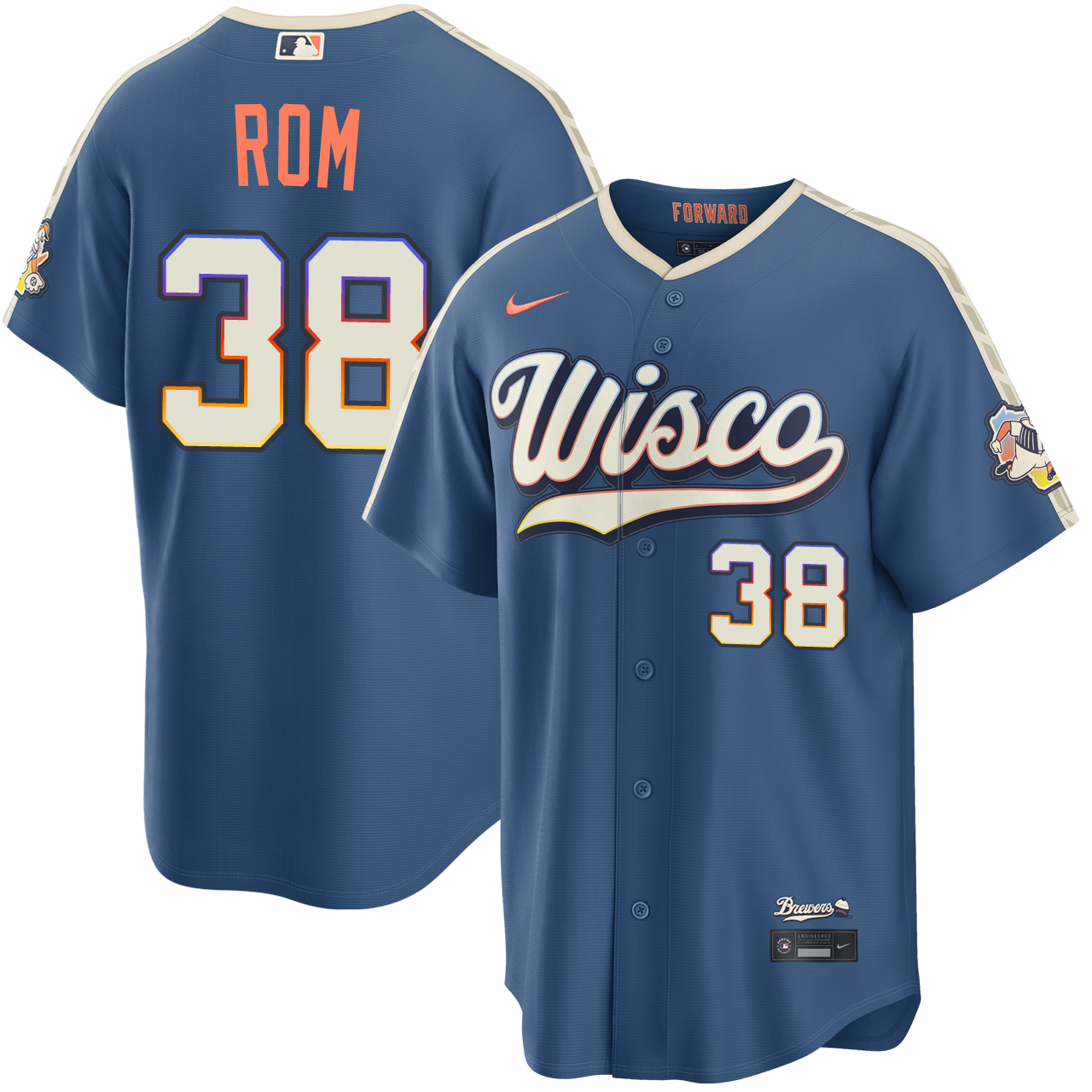 Drew Rom Milwaukee Brewers Mineral Blue 2026 City Connect Stadium