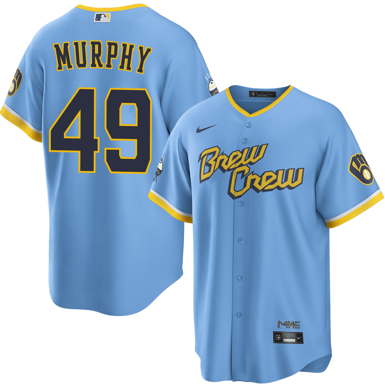 ほぼ新品 1923 #3 TBTC ブリュワーズ ユニフォーム MLB Pat Murphy Milwaukee Brewers City Connect Jersey by NIKE