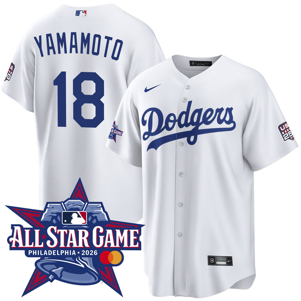 Los Angeles Dodgers 2026 記念グッズセット Yoshinobu Yamamoto Los Angeles Dodgers 2026 All-Star Game Home