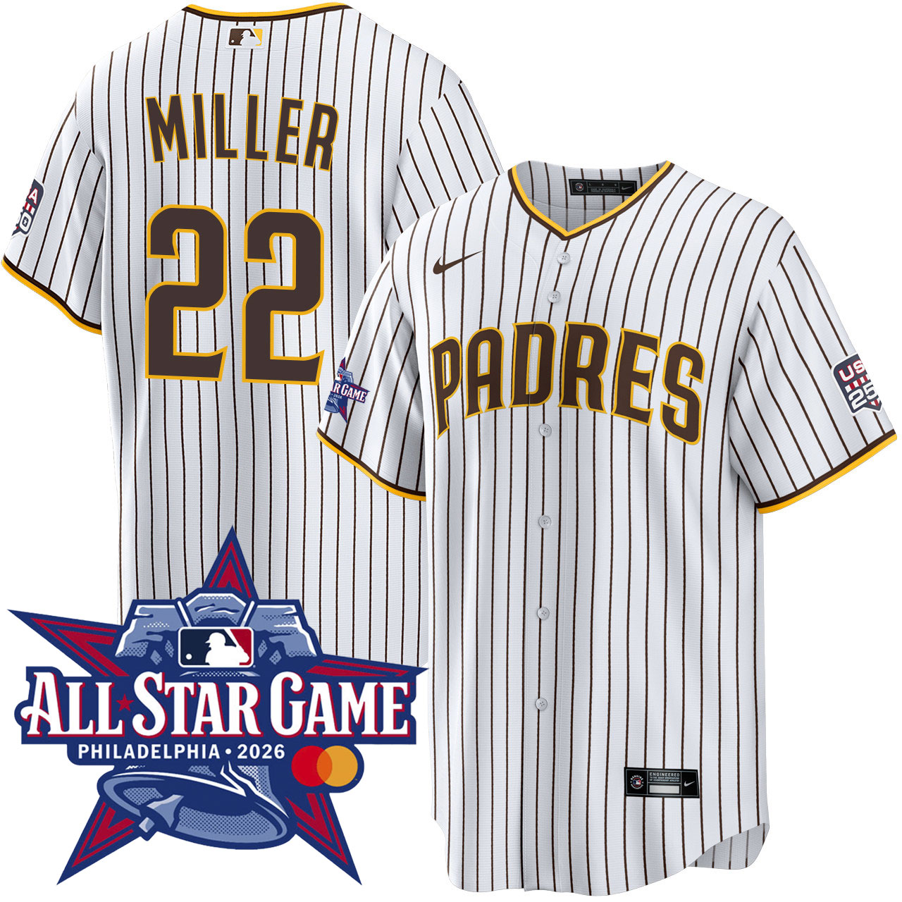 Mason Miller San Diego Padres 2026 All-Star Game Home Jersey by