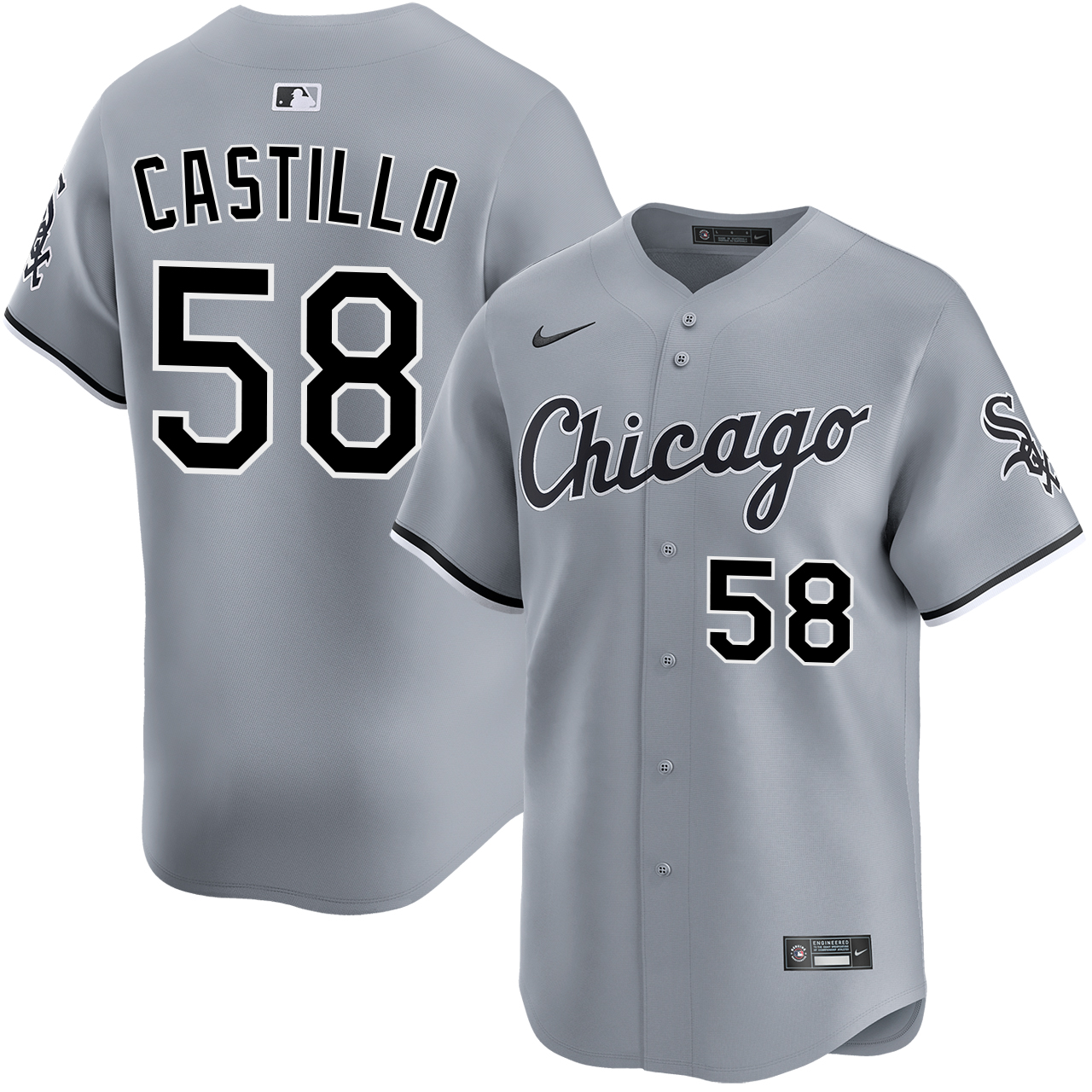 Luis Castillo Chicago White Sox Road Limited Jersey by NIKE