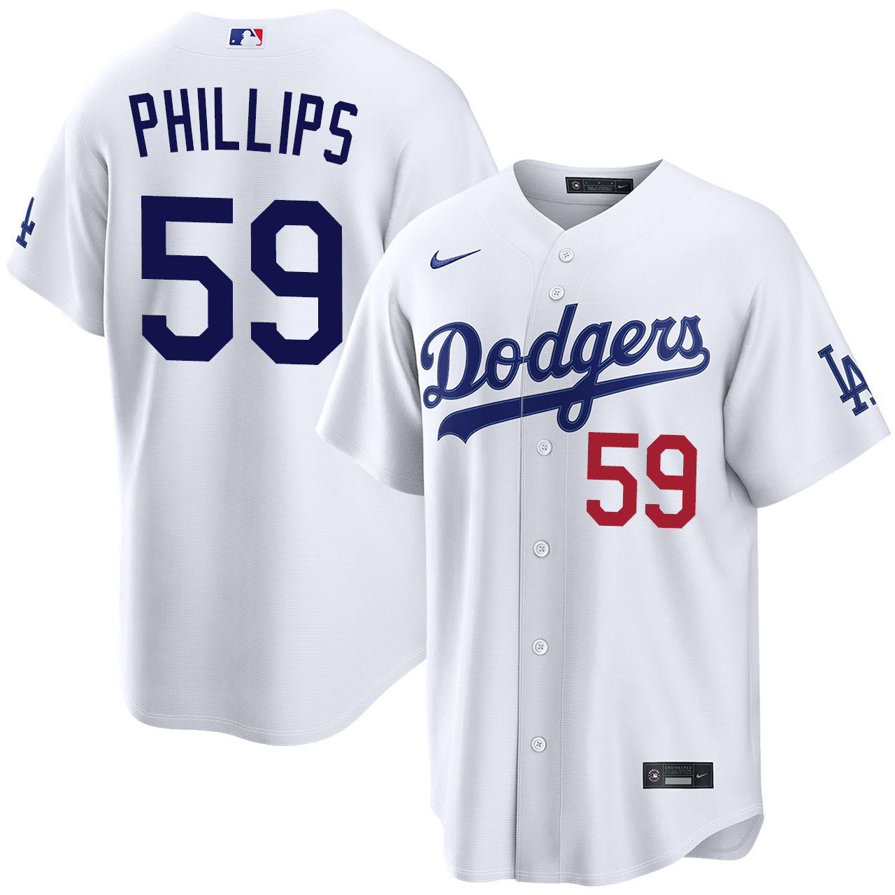 Evan Phillips Los Angeles Dodgers Home Stadium Jersey by NIKE