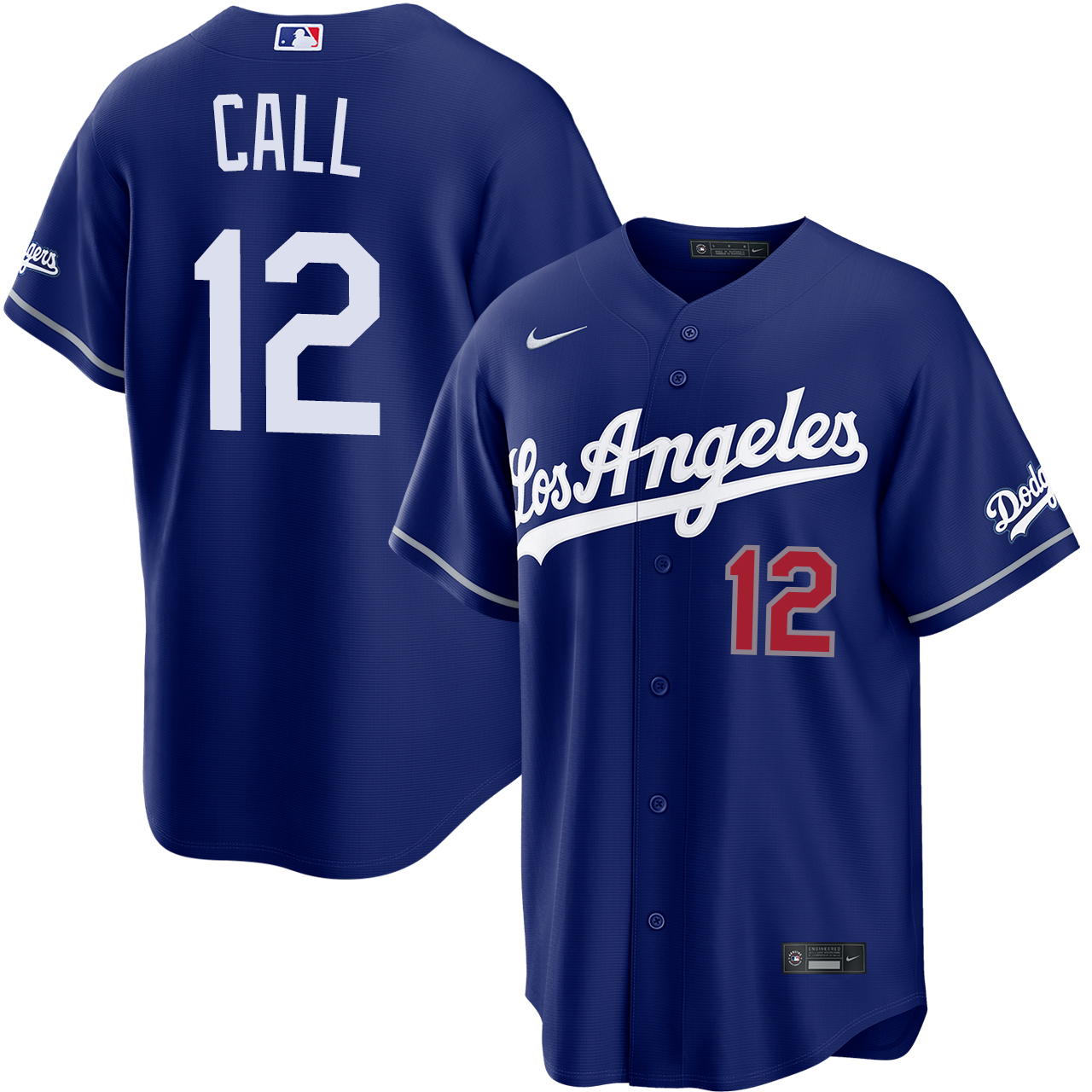 Alex Call Los Angeles Dodgers Alternate Royal Stadium Jersey by