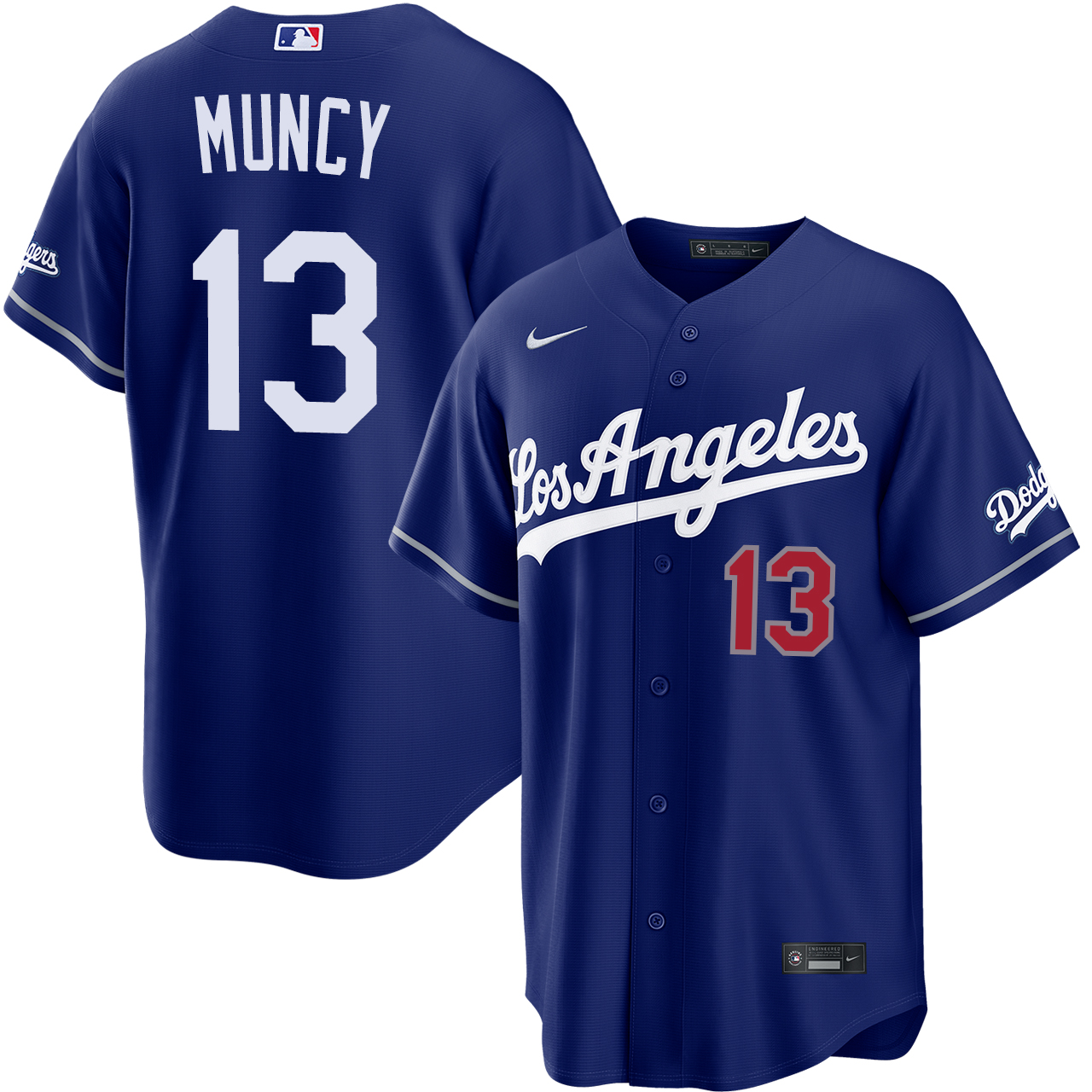 TN Dodgers Muncy 13 限定版 ユニフォーム M Max Muncy Los Angeles Dodgers Alternate Royal Stadium Jersey by