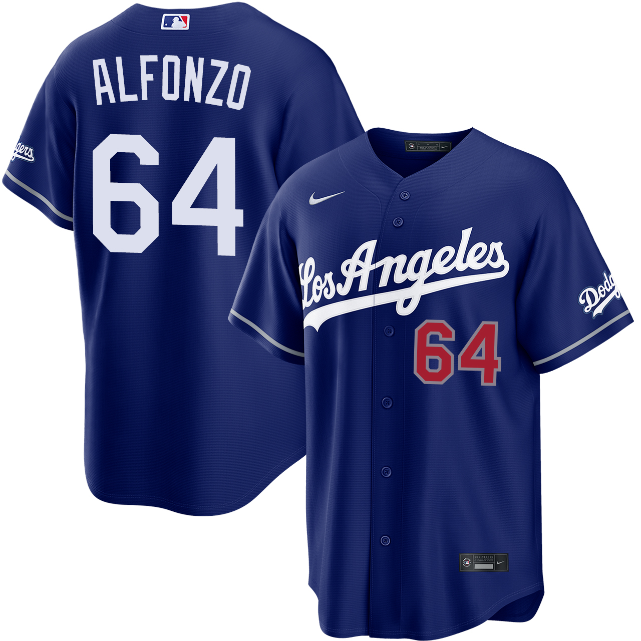 Los Angeles Dodgers ユニフォーム XL Eliezer Alfonzo Los Angeles Dodgers Alternate Royal Stadium Jersey