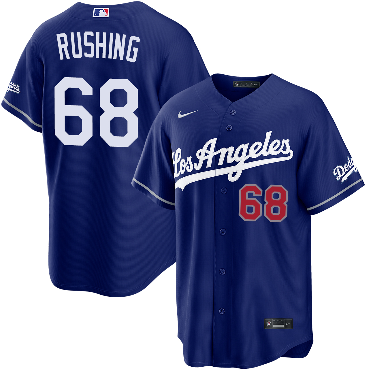 Dalton Rushing Los Angeles Dodgers Alternate Royal Stadium Jersey
