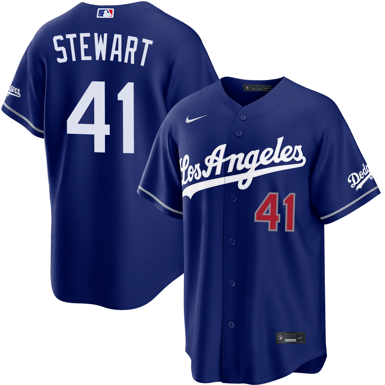 Brock Stewart Los Angeles Dodgers Alternate Royal Stadium Jersey