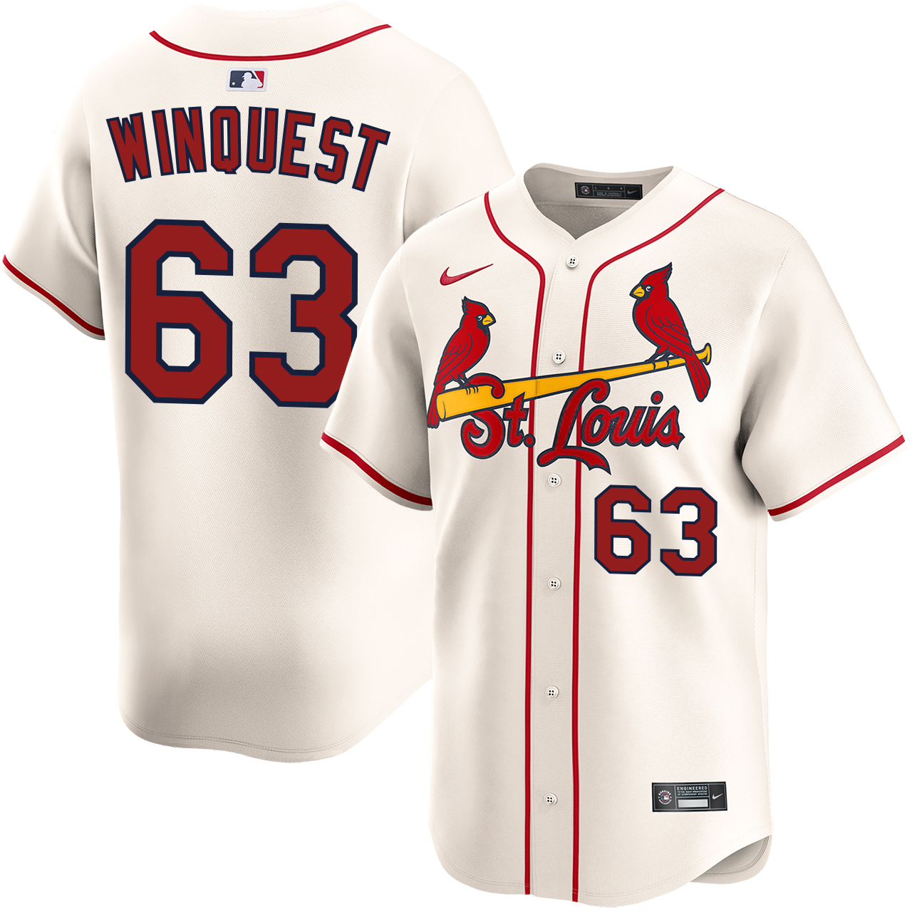 Cade Winquest St. Louis Cardinals Alternate Cream Limited Jersey