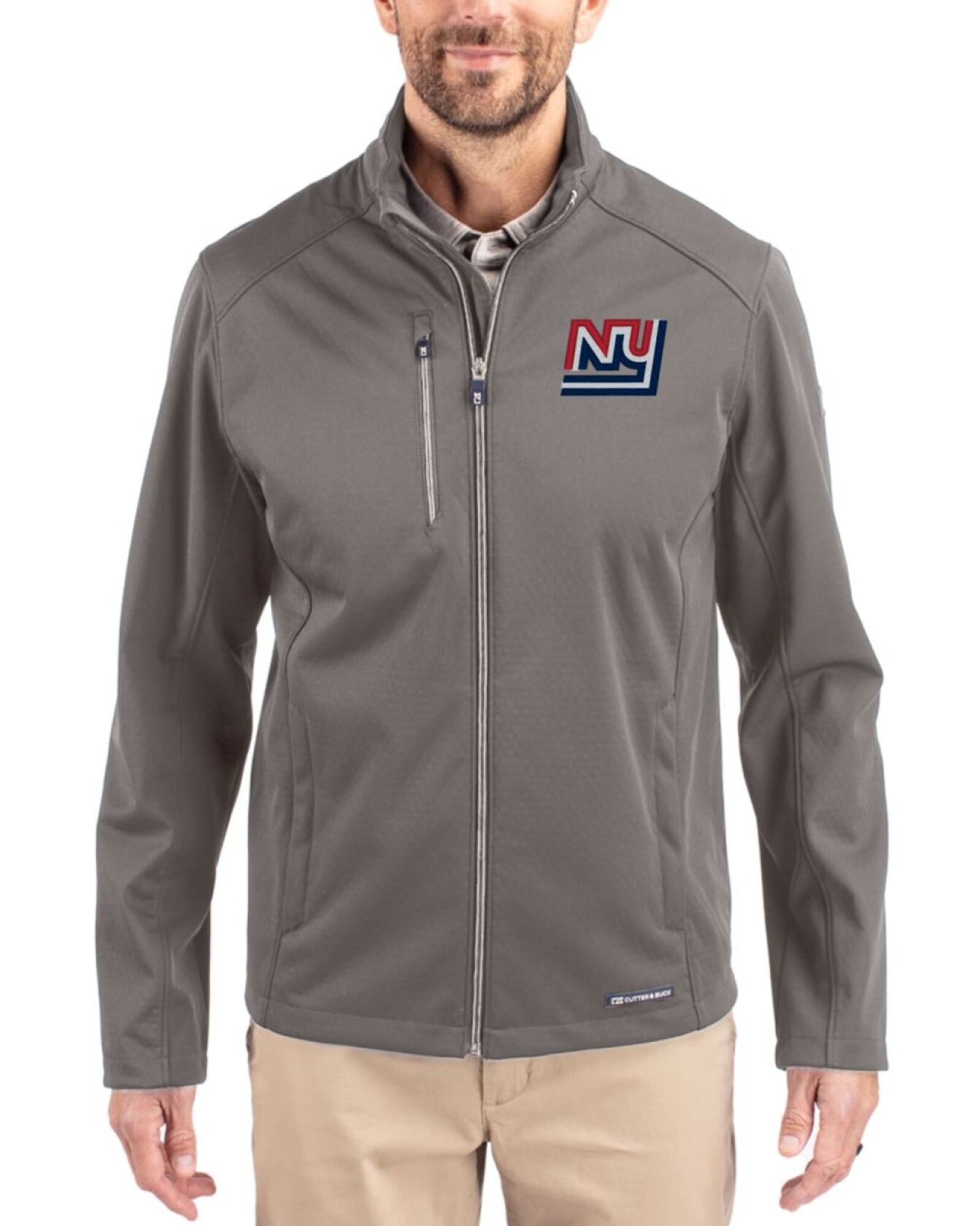 New York Giants Historic Evoke Honeycomb Fleece Full Zip Jacket