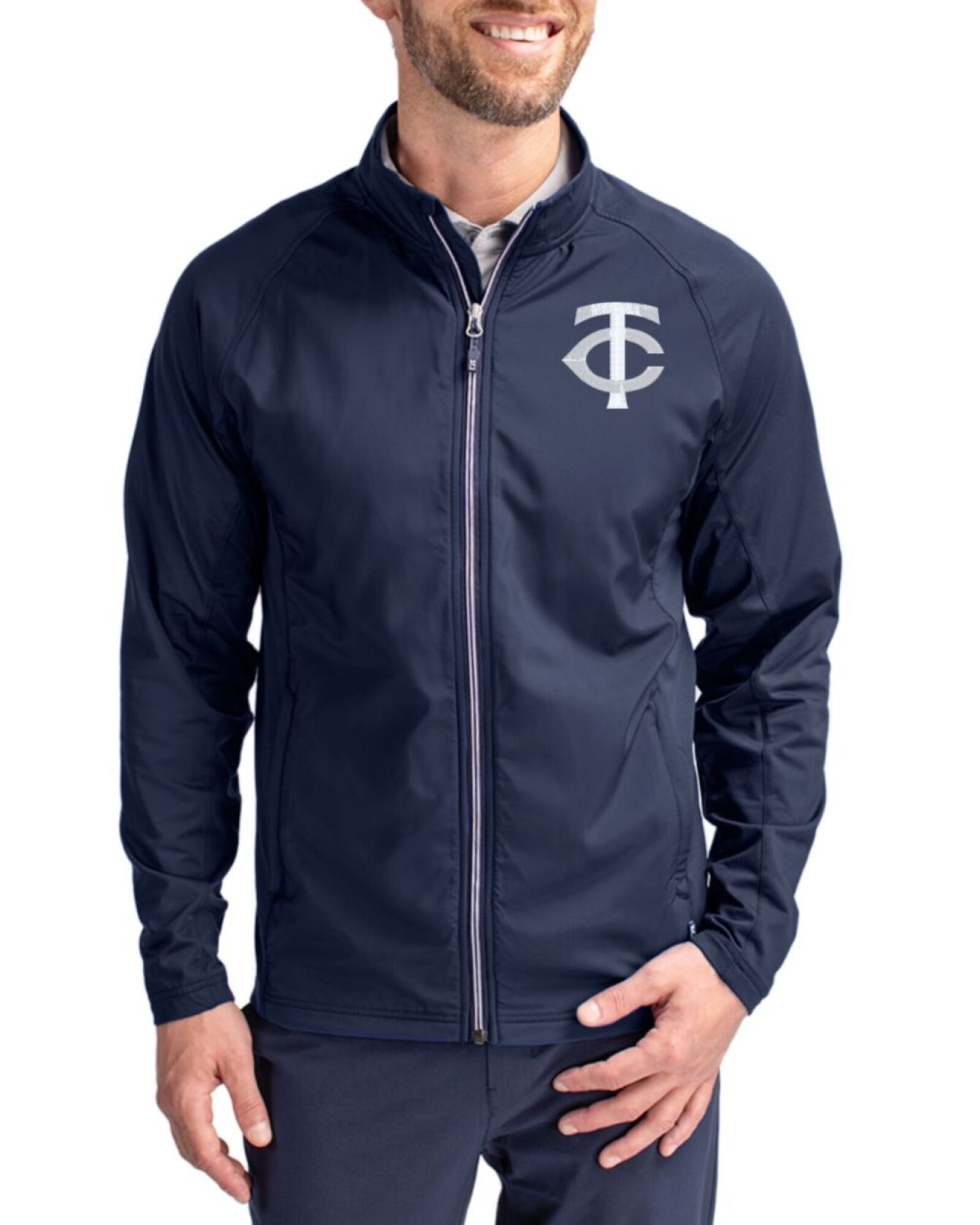 Minnesota Twins Mono Navy Blue Adapt Soft Knit Stretch Hybrid Full