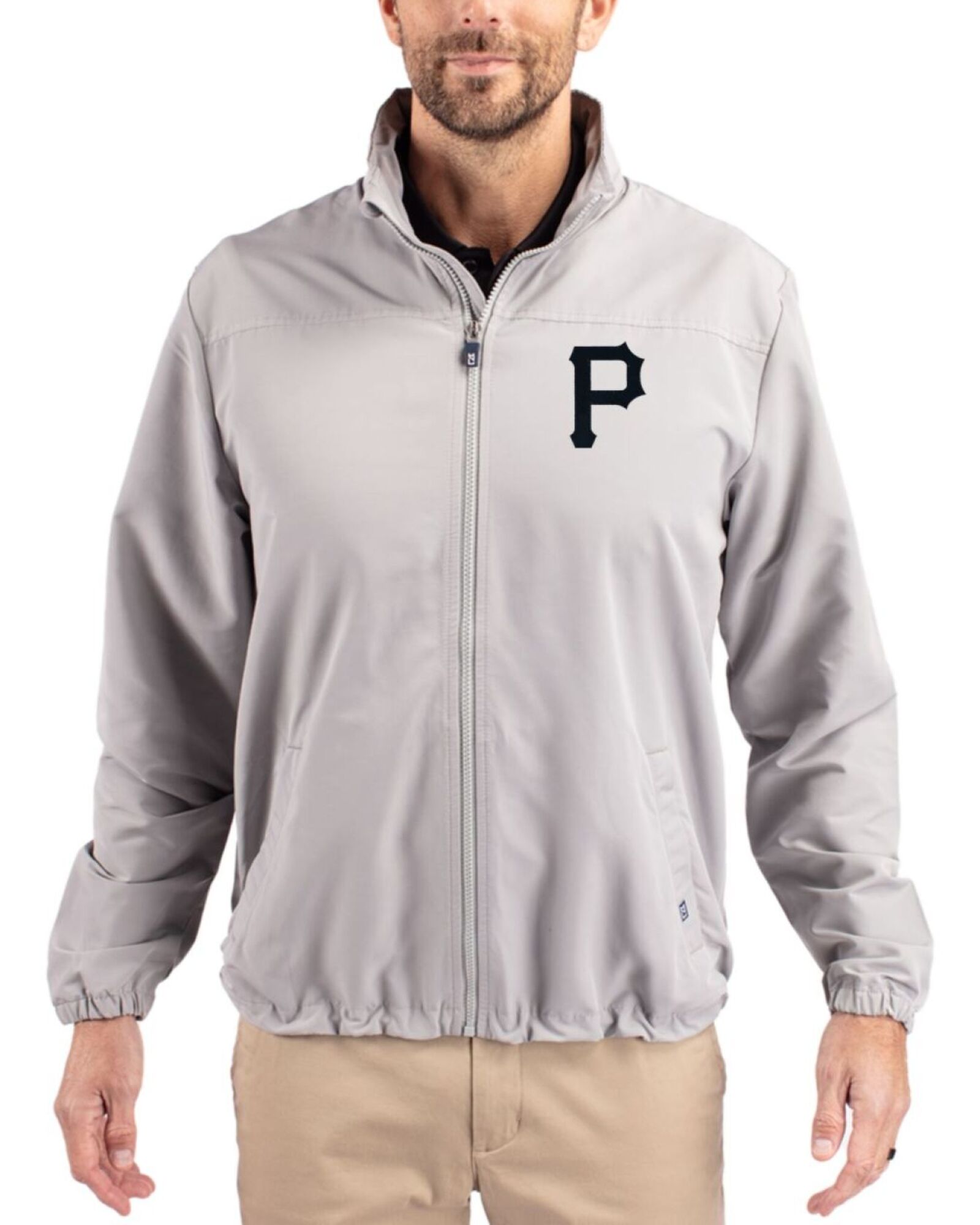 Pittsburgh Pirates Mono Polished Charter Packable Full Zip Jacket