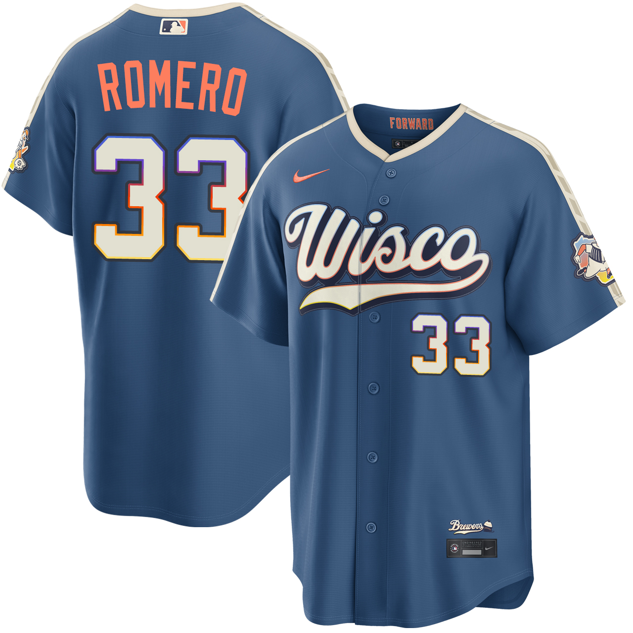 JoJo Romero Milwaukee Brewers Mineral Blue 2026 City Connect