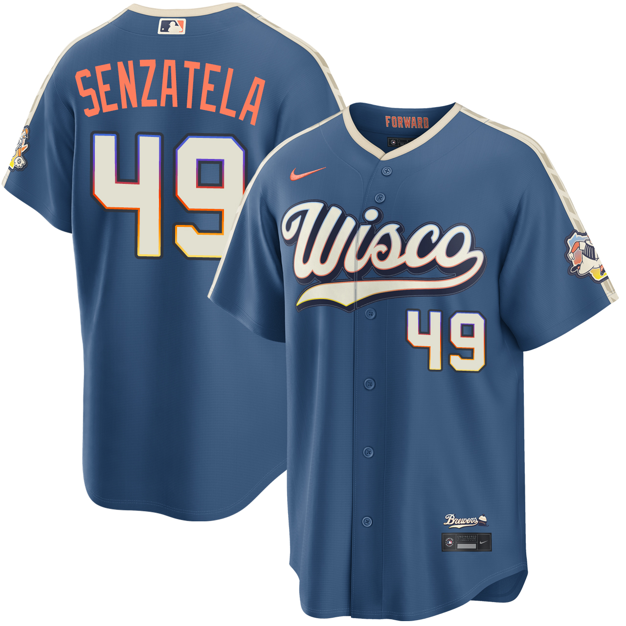 Antonio Senzatela Milwaukee Brewers Mineral Blue 2026 City Connect