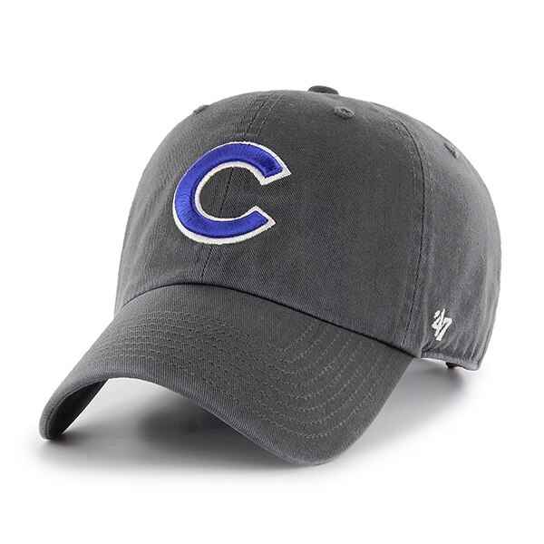 Chicago Cubs Charcoal Adjustable Clean Up Cap by '47® | Official MLB®