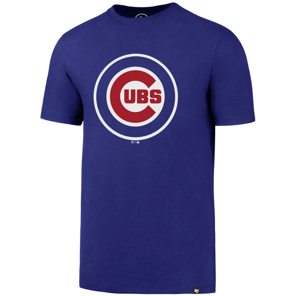 47 Chicago Cubs Blue Imprint Super Rival Short Sleeve T Shirt