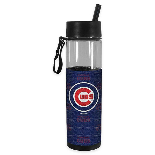 Chicago Cubs 24 Oz. Slim Water Bottle Tumbler by Boelter