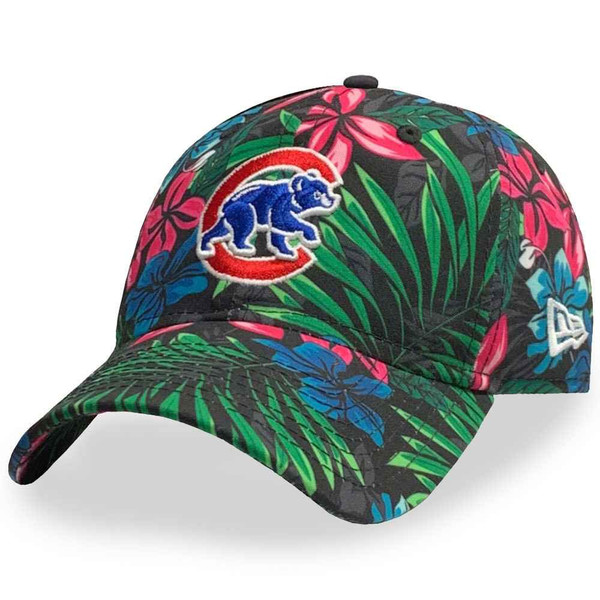 New Era Women's Red Chicago Cubs Floral 9TWENTY Adjustable Hat