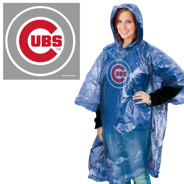 Chicago Cubs Stadium Blue Rain Poncho – Wrigleyville Sports