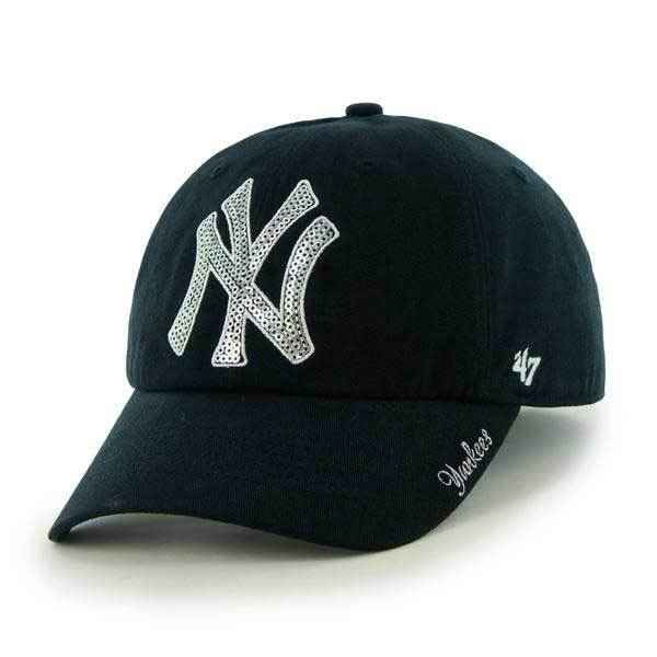 New York Yankees Women's Sparkle Adjustable Cap by '47