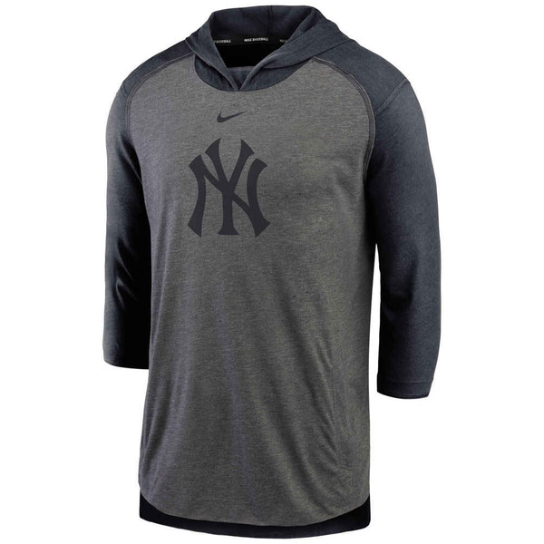 yankees short sleeve pullover hoodie