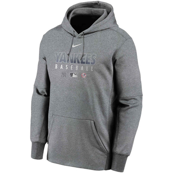 New York Yankees On-Field Grey Therma Baseball Hoodie by NIKE® | MLB®