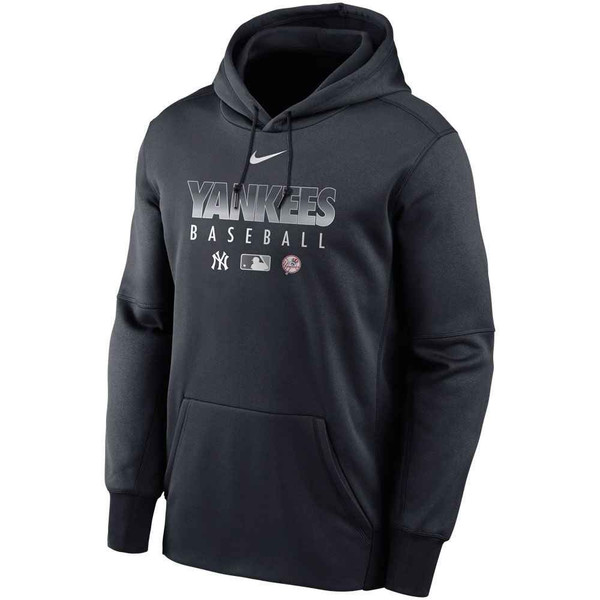 New York Yankees 2020 On-Field Navy Therma Baseball Hoodie by Nike | MLB