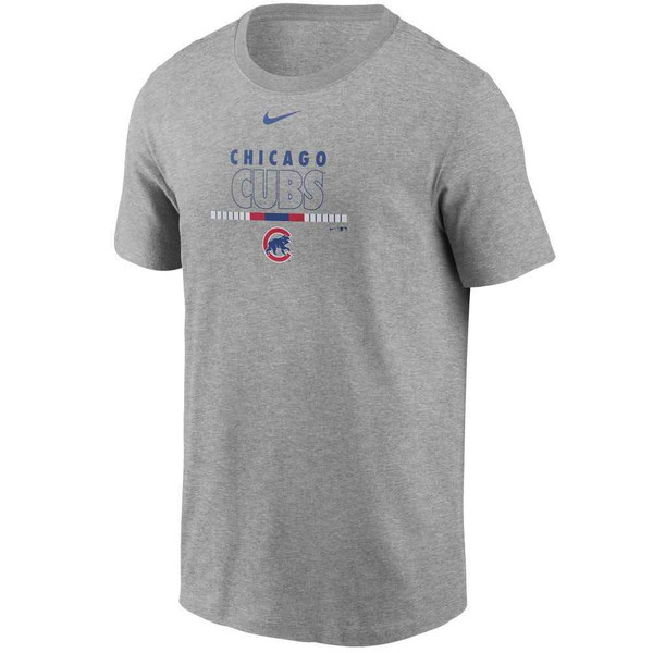 Chicago Cubs T-Shirt Logo Grey