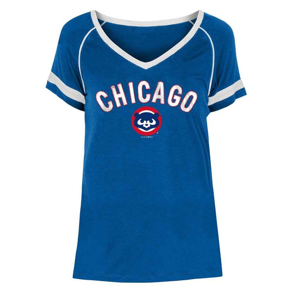 Chicago Cubs Ladies 1984 Cooperstown Jersey Tee by New Era Apparel