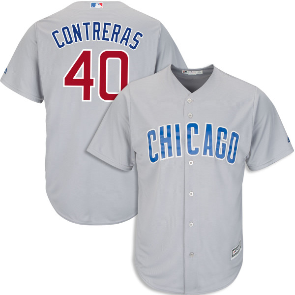 Willson Contreras Chicago Cubs Majestic Official Cool Base Player Jersey -  White