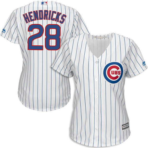 Women's Majestic Chicago Cubs #28 Kyle Hendricks Authentic Royal