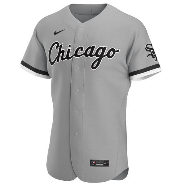 Men's Chicago Cubs Nike Gray Road Authentic Custom Jersey