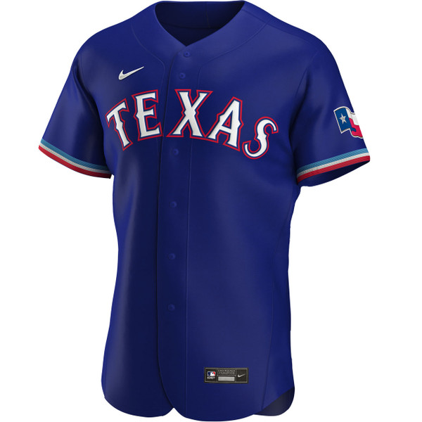 Texas Rangers Nike Alternate Authentic Team Jersey - Royal