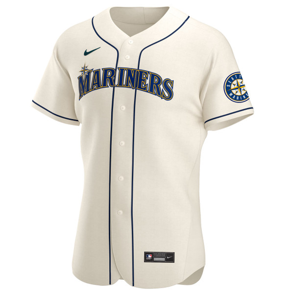 Seattle Mariners Cream Alternate Authentic Jersey by Nike