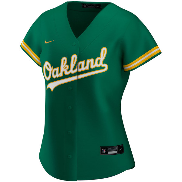 Oakland Athletics Kelly Green Alternate Women's Jersey by Nike