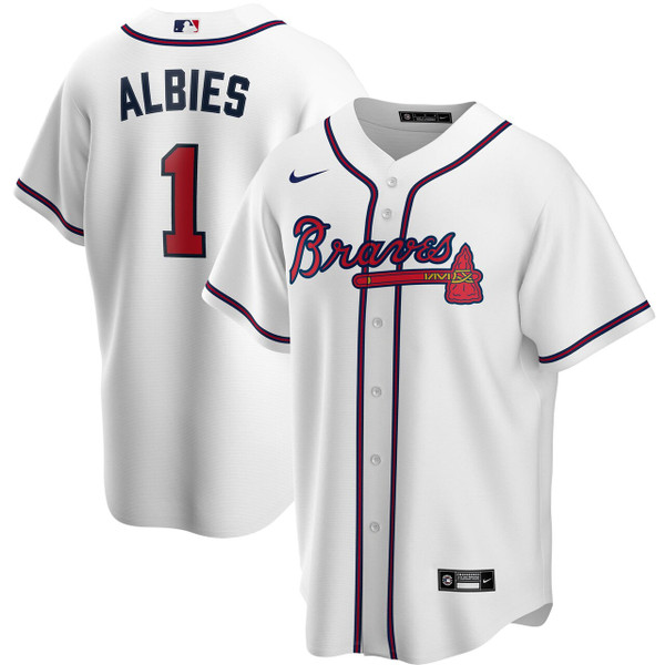 Ozzie Albies Atlanta Braves Home Jersey by Nike