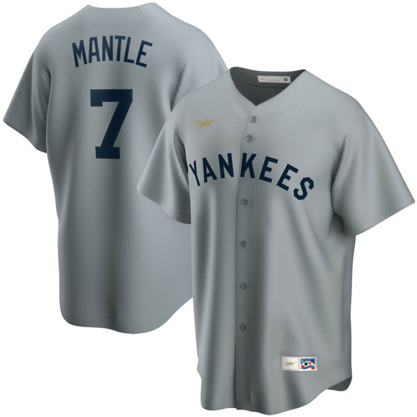 Mickey Mantle Women's New York Yankees Alternate Jersey - Navy Authentic