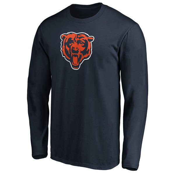 Chicago Bears MEN'S Da Bears Long Sleeve 100% Cotton T-SHIRTS/FANATICS