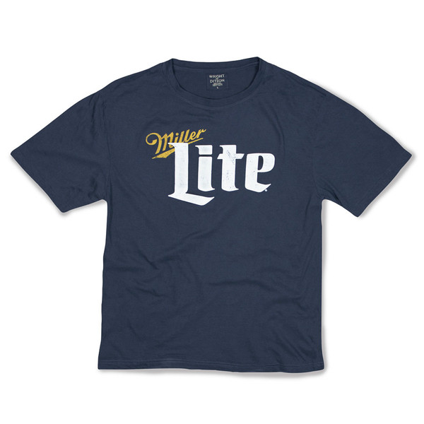 Miller Lite T-Shirt | Navy Miller Lite Brass Track T-shirt