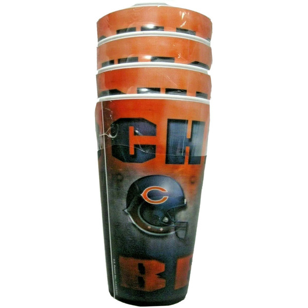 Nfl Chicago Bears Plastic Cups - 24 Ct.