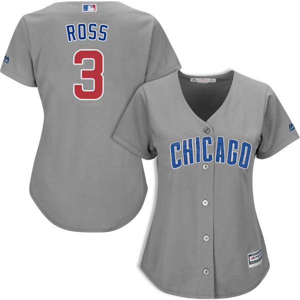 David Ross Chicago Cubs Women's Road Jersey by Majestic